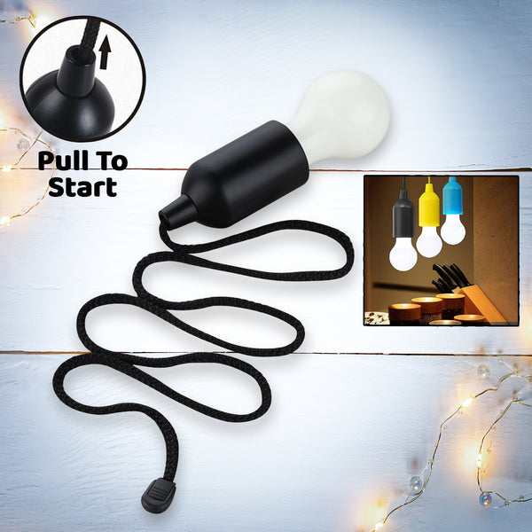 LED Bulbs Pull Cord Light LED Pull Cord Light Hanging LED Bulb Pull Wire Drawstring Light Bulb Black LED Pendant Lights