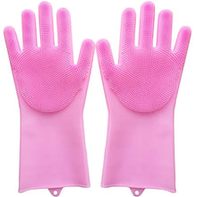 Multi-Purpose Cleaning & Dish Washing Scrub Gloves For Kitchen & Bath!