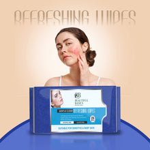 Refreshing Facial Wet Wipes for Facial Cleansing, Hydration & Soothing for Skin (25 Wipes)