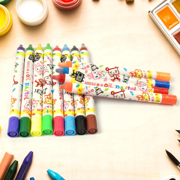 Crayons - 12 Colours Washable Testable Non-Toxic Jumbo Crayons for Toddlers